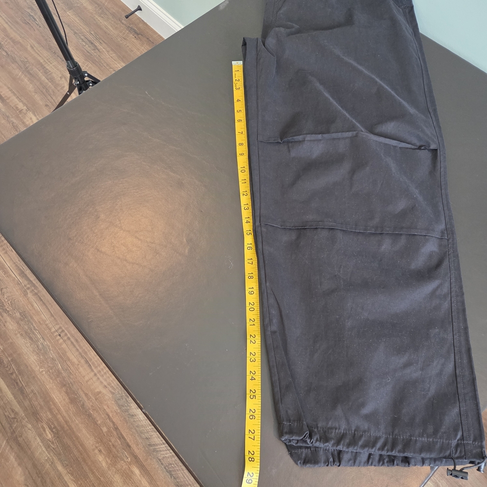 Forever 21 Black Jogger Pants Drawstring Cropped Medium New With Tags - Picture 11 of 15